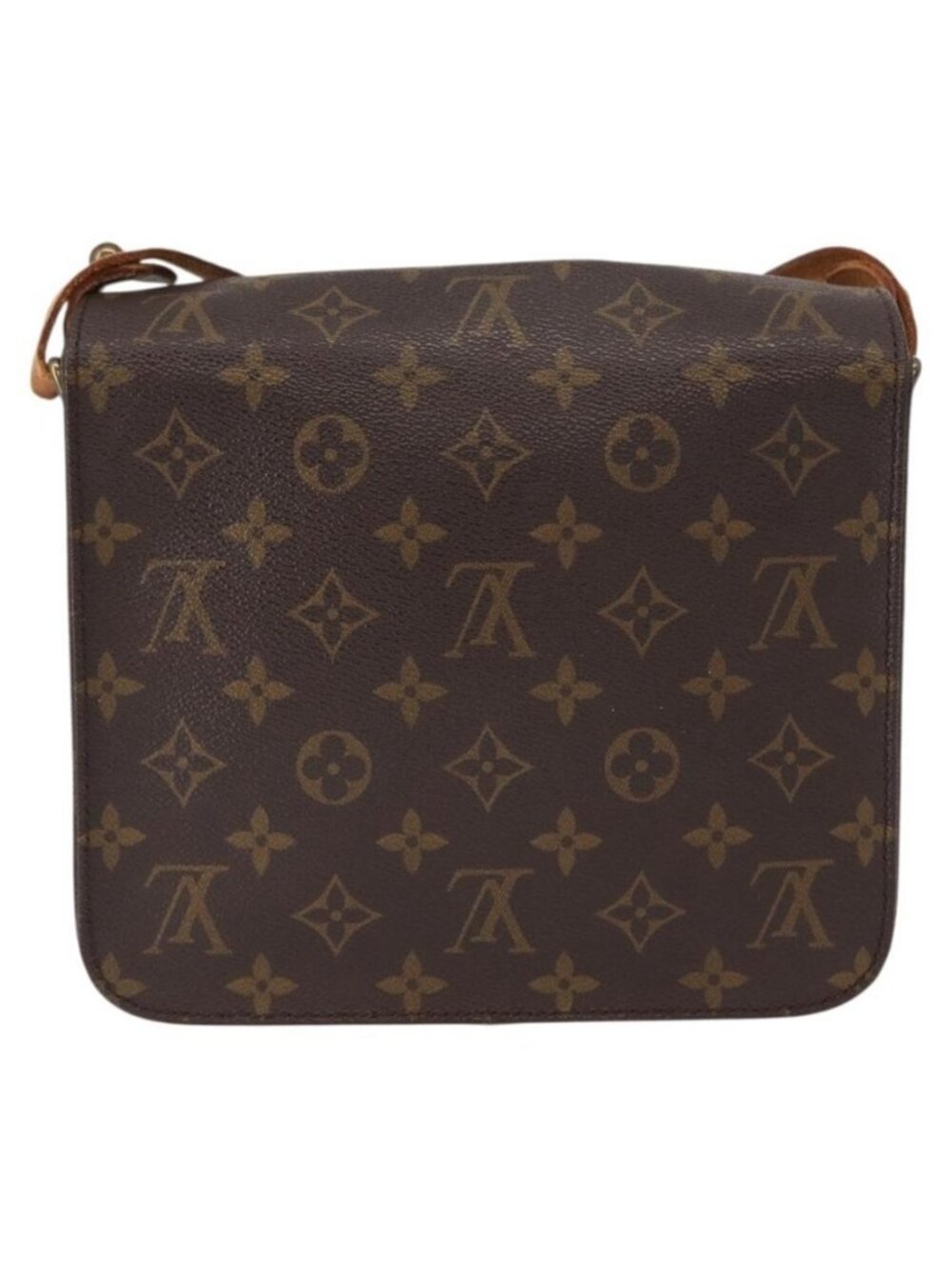 Authentic LOUIS VUITTON Monogram Cartouchiere MM Shoulder Bag M51253 LV - Picture 9 of 16